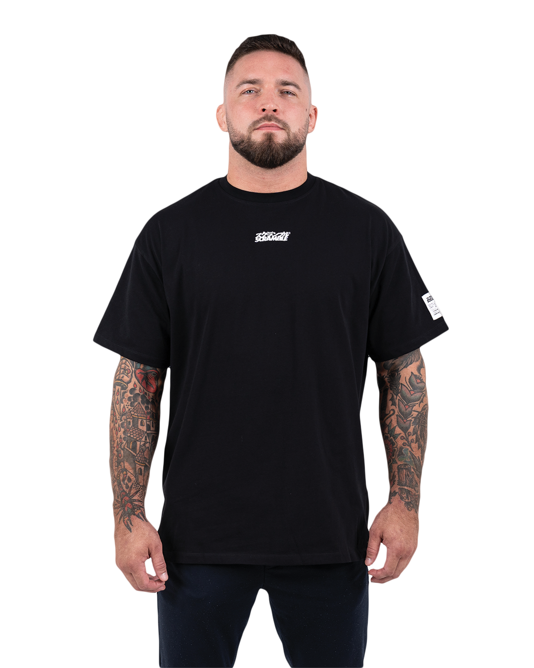 Logo Oversized Tee Black Scramble EU Logo Oversized Tee Black Scramble EU