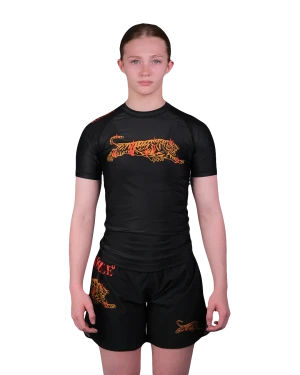 Burning Tiger Rashguard - Kids