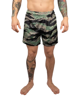 Mesh Hybrid Grappling Shorts - Tiger Camo Mesh Hybrid Grappling Shorts - Tiger Camo