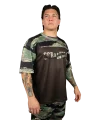 Mesh Hybrid Grappling Top - Tiger Camo