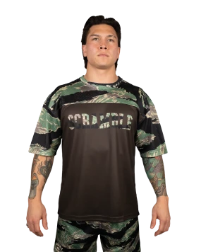 Mesh Hybrid Grappling Top - Tiger Camo