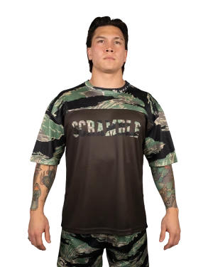 Mesh Hybrid Grappling Top - Tiger Camo
