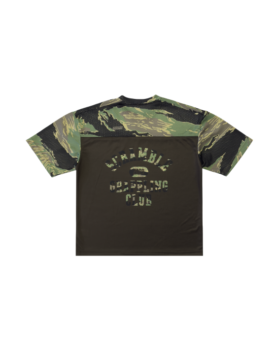 Mesh Hybrid Grappling Top - Tiger Camo