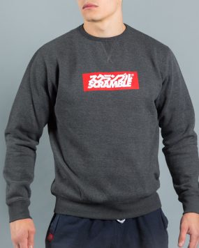 Scramble Box Logo Crew Neck - Black