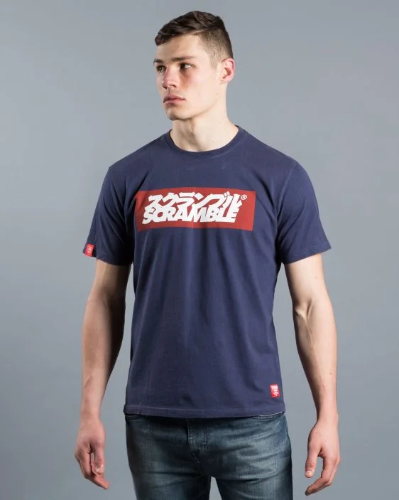 Scramble Grande Logo T-Shirt - Navy