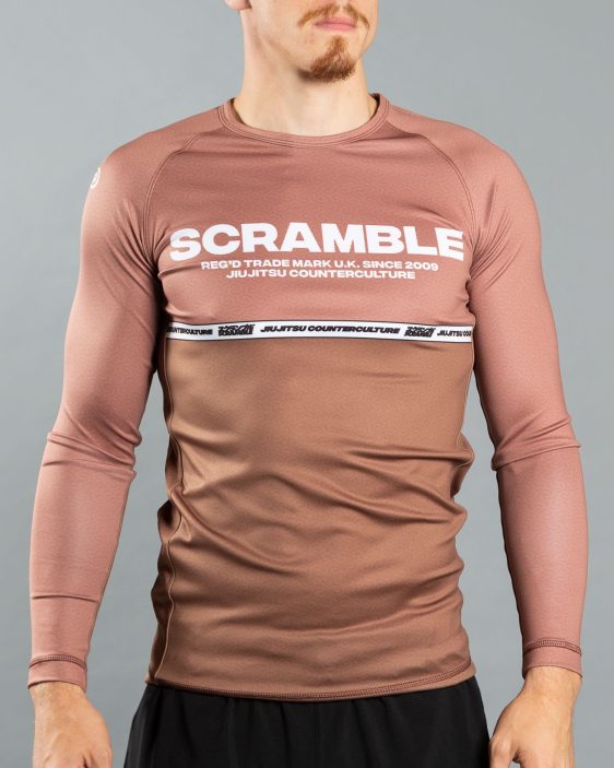 Scramble Ranked Rashguard v4 - Brown Scramble Ranked Rashguard v4 - Brown