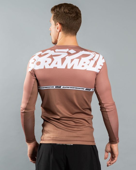 Scramble Ranked Rashguard v4 - Brown Scramble Ranked Rashguard v4 - Brown