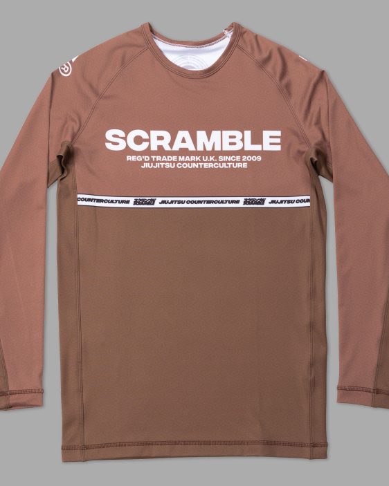 Scramble Ranked Rashguard v4 - Brown Scramble Ranked Rashguard v4 - Brown