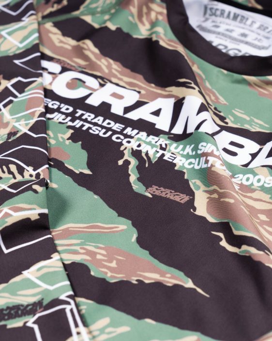 Scramble Base Rashguard - Tiger Camo Scramble Base Rashguard - Tiger Camo