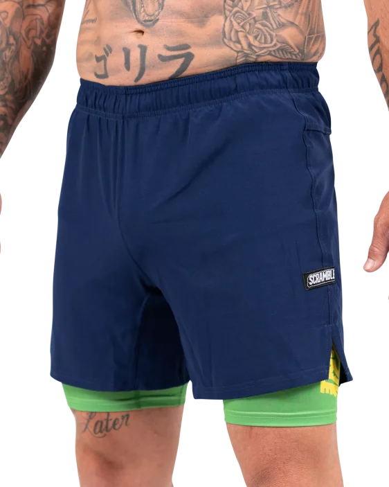 Scramble Combination Shorts - Blue / Green