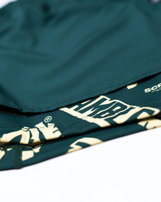 Combination Shorts - Forest Green/ Logotypes