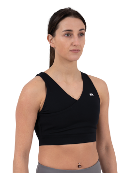 Hearts Sports Bra - Black