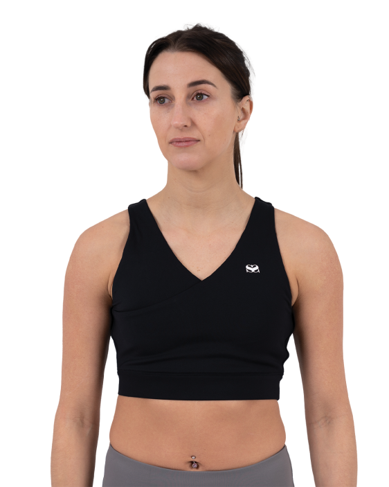 Hearts Sports Bra - Black