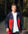 Ame Jacket - Red / Navy