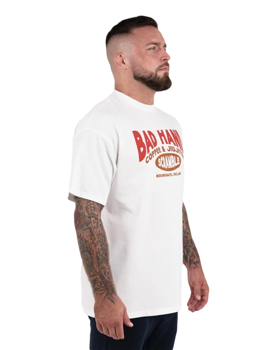 Scramble x Bad Hand Coffee T-Shirt - White