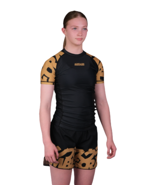 Baka Rashguard Kids - Black/Gold Baka Rashguard Kids - Black/Gold