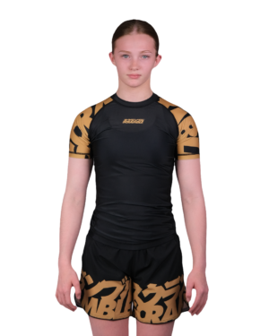 Baka Rashguard Kids - Black/Gold Baka Rashguard Kids - Black/Gold