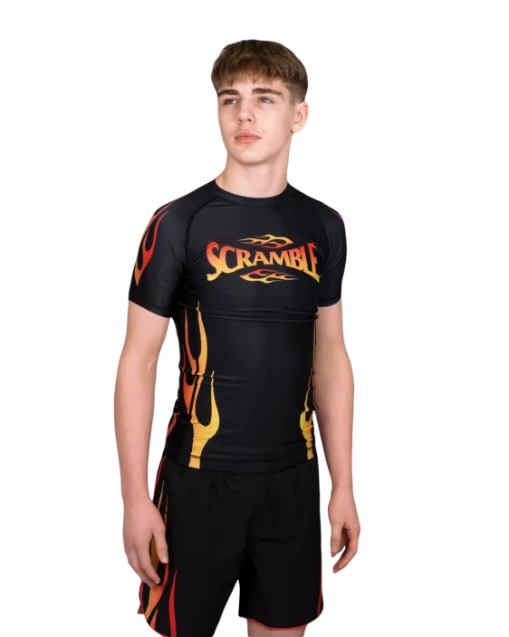 1998 Fire Rashguard Kids - Black