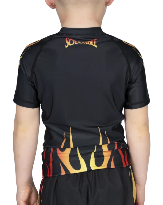 1998 Fire Rashguard Kids - Black