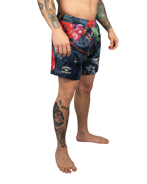 Mesh Hybrid Grappling Shorts - Ohana Camo Mesh Hybrid Grappling Shorts - Ohana Camo