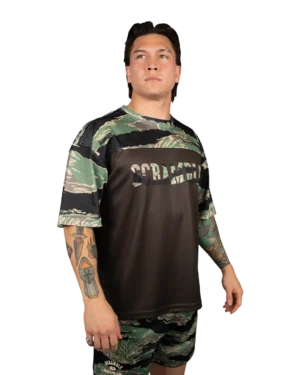 Mesh Hybrid Grappling Top - Tiger Camo Mesh Hybrid Grappling Top - Tiger Camo