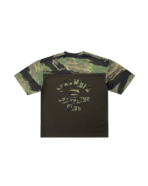 Mesh Hybrid Grappling Top - Tiger Camo