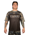 Mesh Hybrid Grappling Top - Woodland Camo