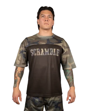 Mesh Hybrid Grappling Top - Woodland Camo Mesh Hybrid Grappling Top - Woodland Camo
