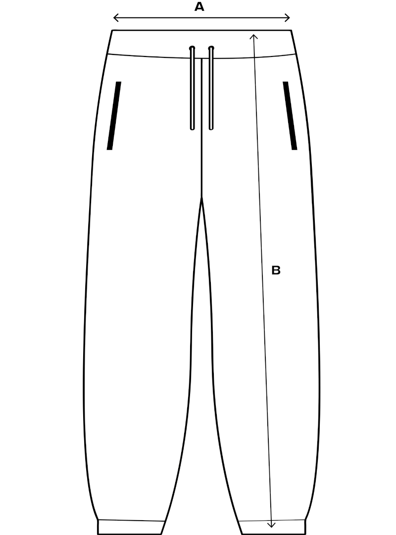 Joggers Size guide