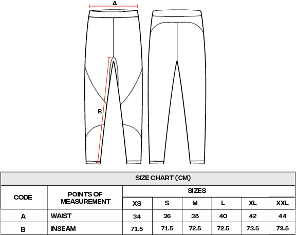 Spats Size guide