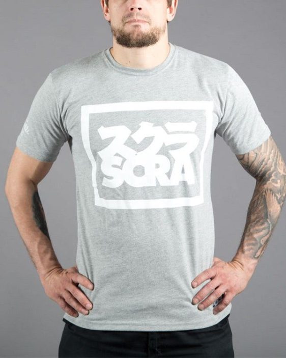 Scramble "Split Logo"  T-Shirt - Grey