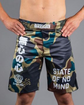 Scramble "No Mind" Camo Shorts