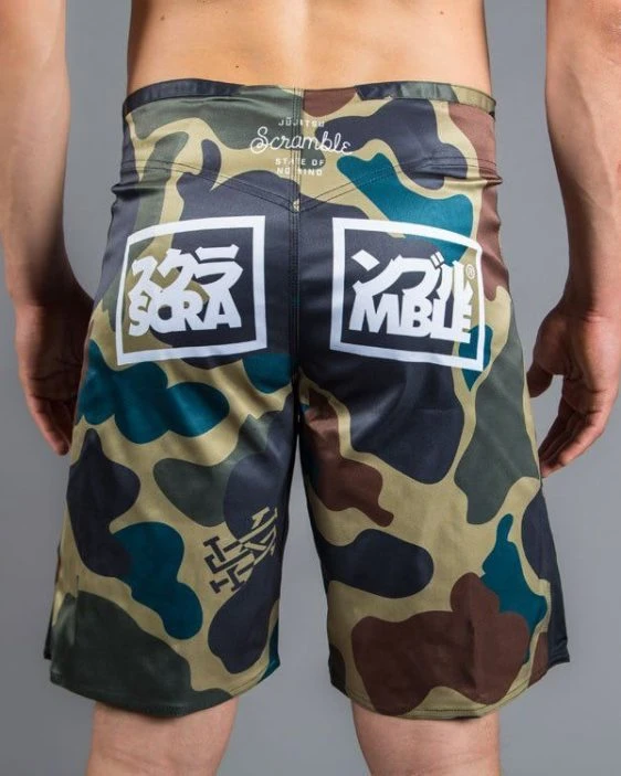 Scramble "No Mind" Camo Shorts