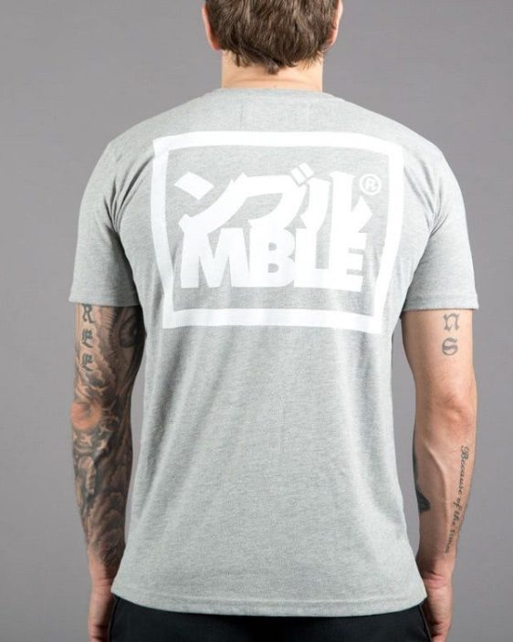 Scramble "Split Logo"  T-Shirt - Grey