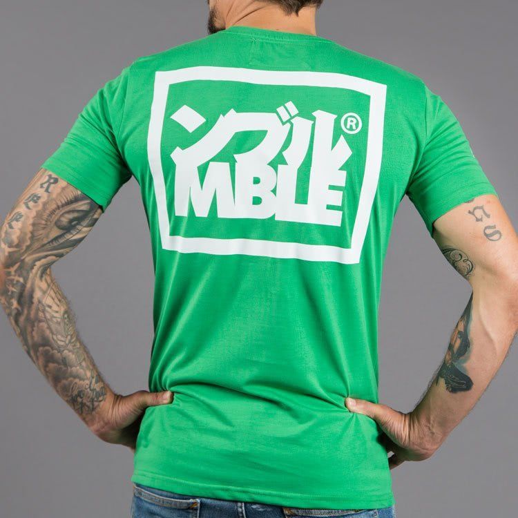 Scramble "Split Logo" Slim Fit T-Shirt - Green