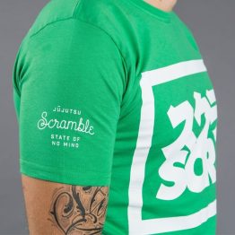 Scramble "Split Logo" Slim Fit T-Shirt - Green