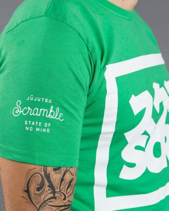 Scramble "Split Logo" Slim Fit T-Shirt - Green