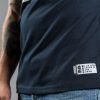 Scramble "Split Logo" Slim Fit T-Shirt - Navy Blue