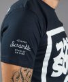 Scramble "Split Logo" Slim Fit T-Shirt - Navy Blue