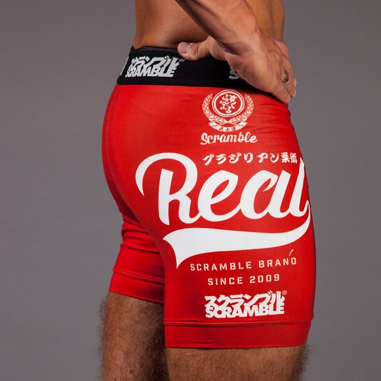 Scramble 'Real" Vale Tudo Shorts - Red