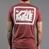 Scramble "Split Logo" Slim Fit T-Shirt - Red