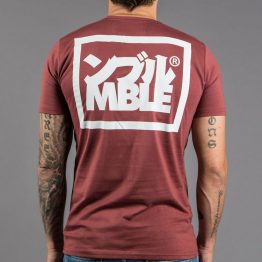 Scramble "Split Logo" Slim Fit T-Shirt - Red