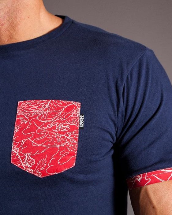 Scramble Irezumi Pocket Tee - Navy