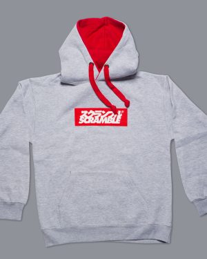 Scramble Box Logo Hoodie - Grey