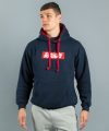 Scramble Box Logo Hoodie - Navy