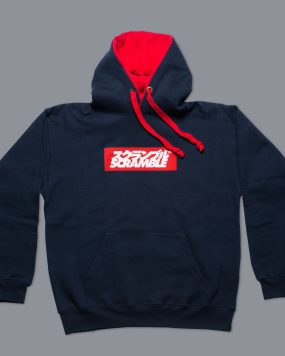 Scramble Box Logo Hoodie - Navy