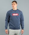 Scramble Box Logo Crew Neck - Navy