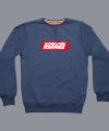 Scramble Box Logo Crew Neck - Navy