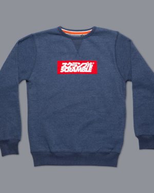 Scramble Box Logo Crew Neck - Navy Scramble Box Logo Crew Neck - Navy