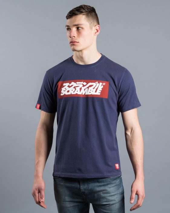 Scramble Grande Logo T-Shirt - Navy